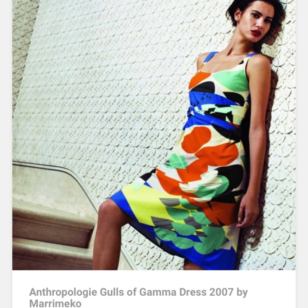 Marimekko Gulls of Gama dress for Anthropologie
